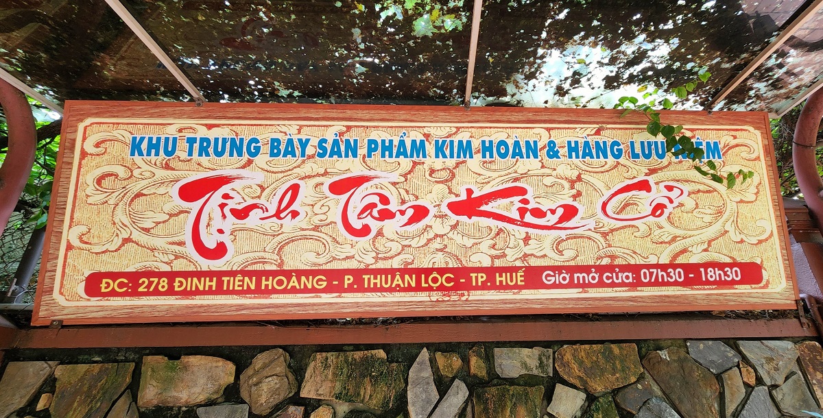 Tịnh Tâm Kim Cổ - nơi trưng bày, giới thiệu các sản phẩm nghề kim hoàn truyền thống Huế