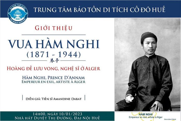 Lần đầu tiên trưng bày tác phẩm hội họa của vua Hàm Nghi vẽ trong thời gian ông bị lưu đày ở Algeria