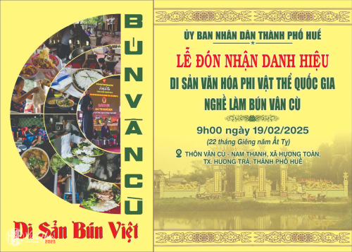 Lễ đón nhận danh hiệu Di sản Văn hóa Phi vật thể Quốc gia: Nghề làm bún Vân Cù