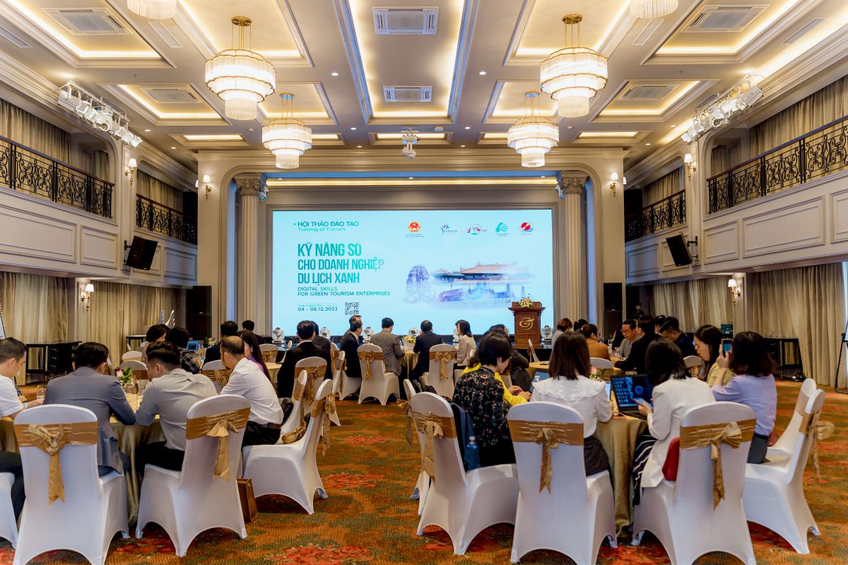 Hội thảo đào tạo "Kỹ năng số cho doanh nghiệp du lịch xanh" cho các nước ASEAN