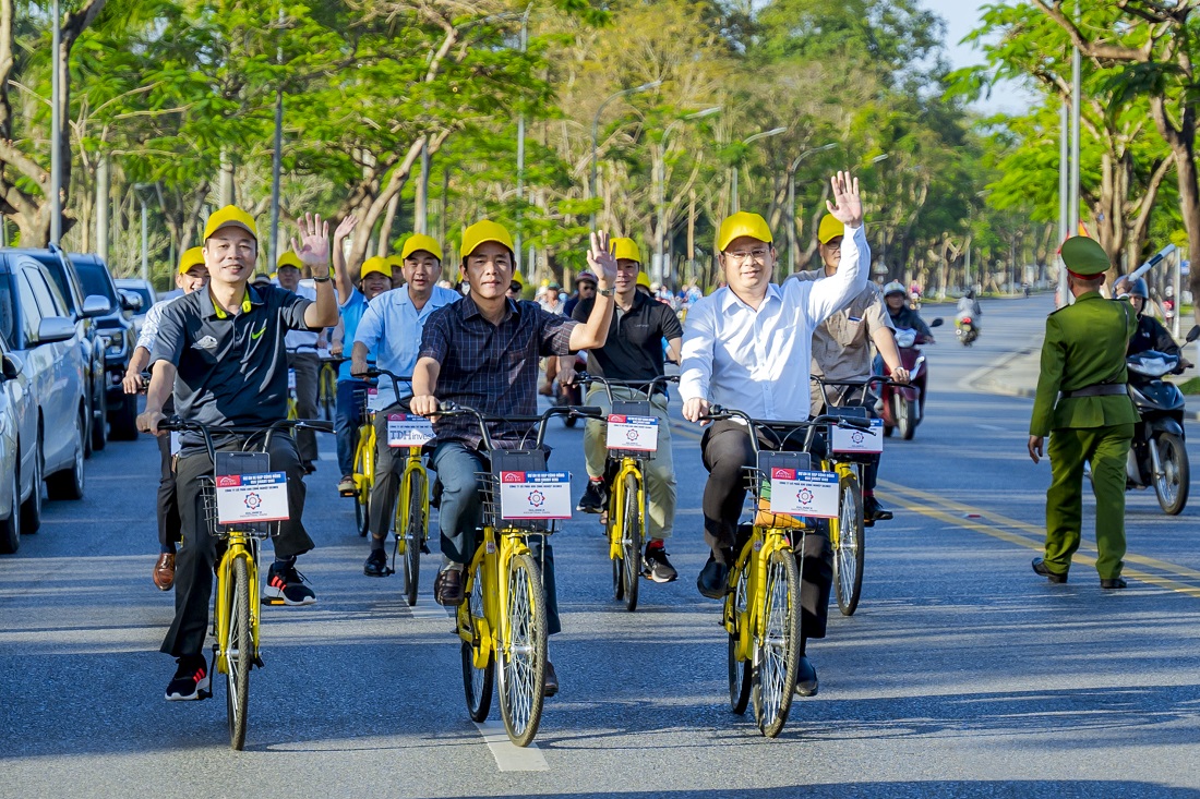 Thành phố Huế tái khởi động hệ thống 200 xe đạp công cộng tại 7 trạm