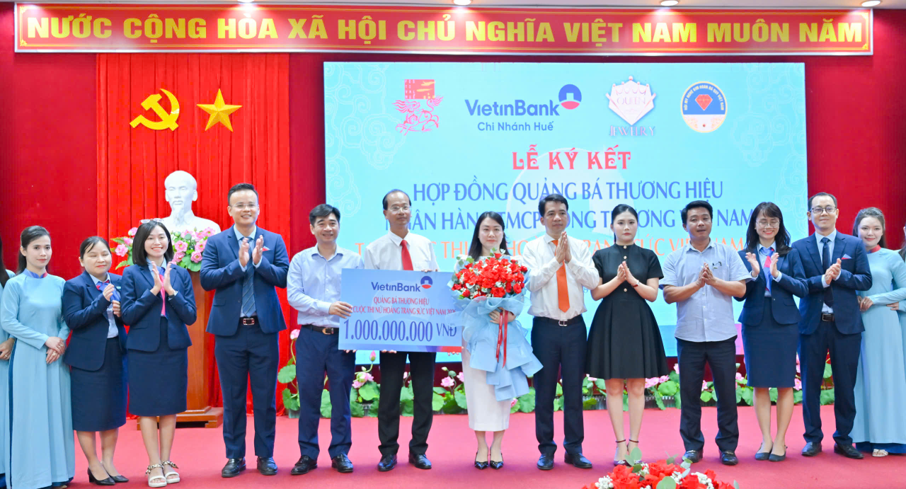 VietinBank tài trợ 1 tỷ đồng cho Cuộc thi “Nữ hoàng Trang sức Việt Nam 2026” tại Huế
